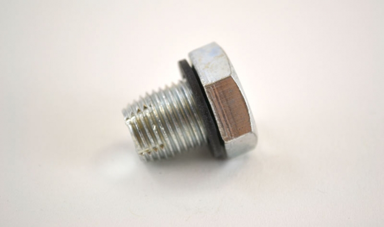 OIL PAN DRAIN PLUG 1//2/"-20 DOG POINT ZINC PLATE w//GASKET