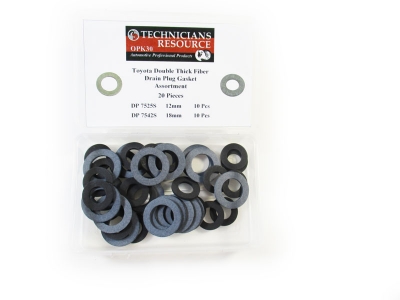 OPK30 | Double Thick Fiber Drain Plug Gasket Assortment (20 Pcs)