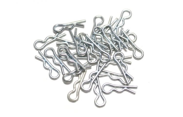 EC65 | Hitch Pin - Zinc Plated,  Wire Diameter - .032 / Length - 7/16" / I.D. - .078  100 Per Bag