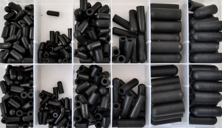 OPK1080 | Large Rubber Vacuum Cap Assortment (385 Pcs)