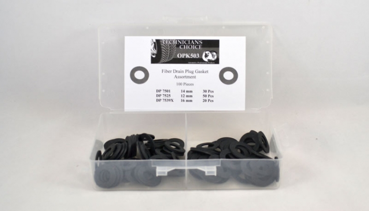 OPK503 | Fiber Drain Plug Gasket Assortment (100 Pcs)
